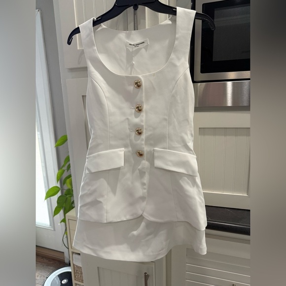 NWT Amanda Uprichard Kya Romper Small White - Picture 7 of 8